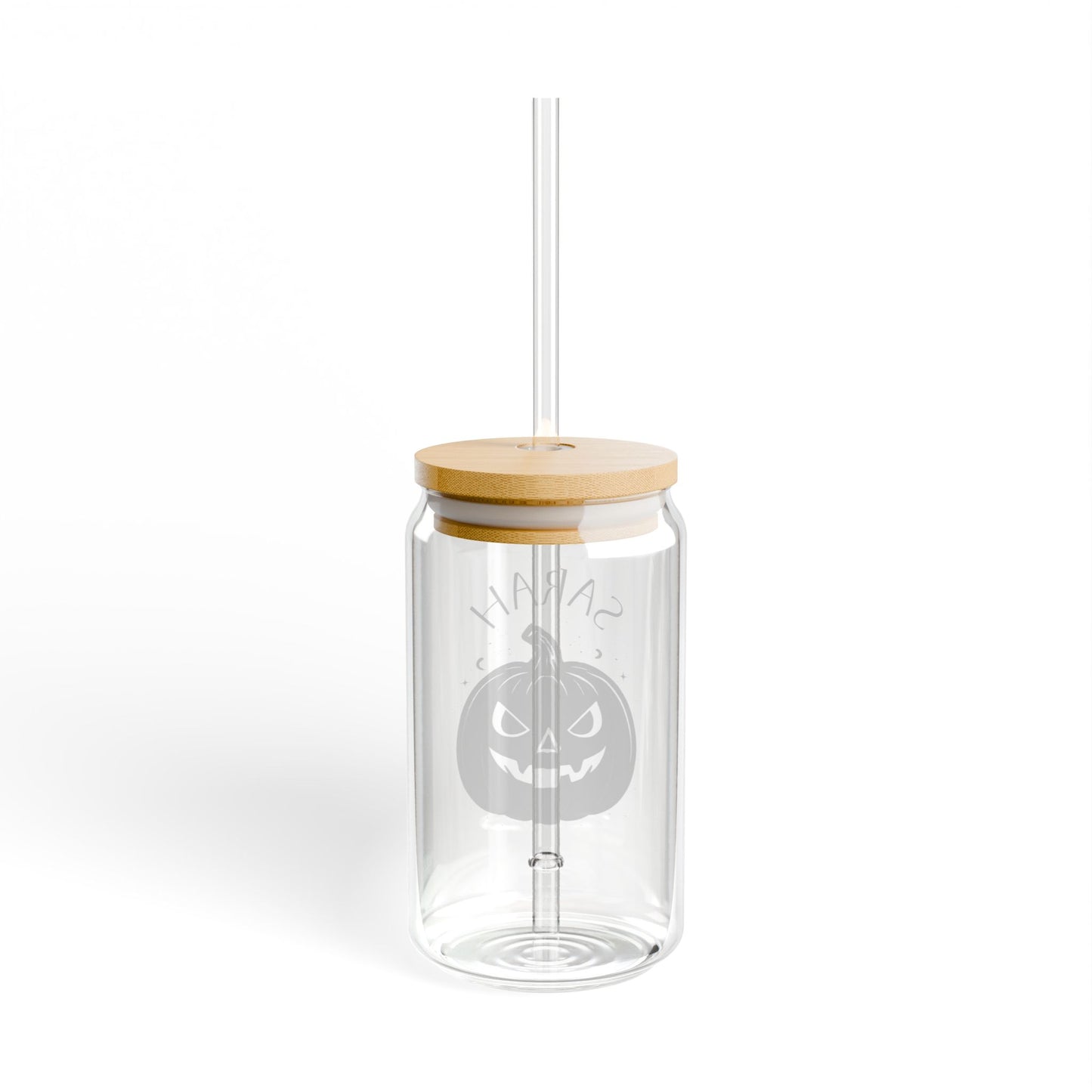 Personalized Halloween Sipper Glass