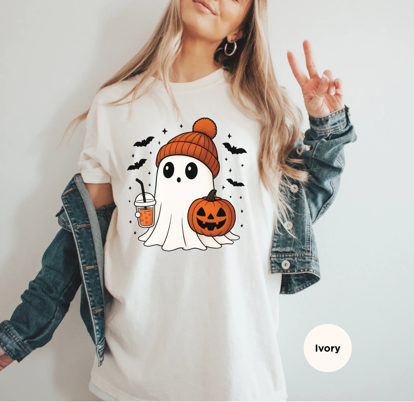 Cute Ghost Halloween T-shirt, Cute Halloween Shirt, Spooky Season, Ghost Shirt, Halloween T-Shirt