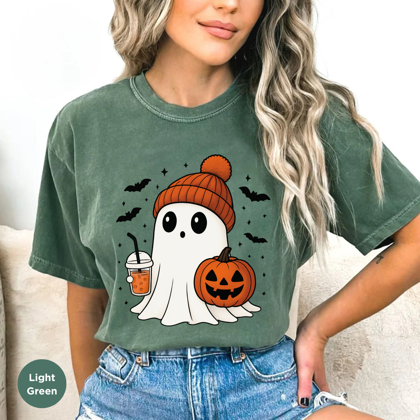 Cute Ghost Halloween T-shirt, Cute Halloween Shirt, Spooky Season, Ghost Shirt, Halloween T-Shirt