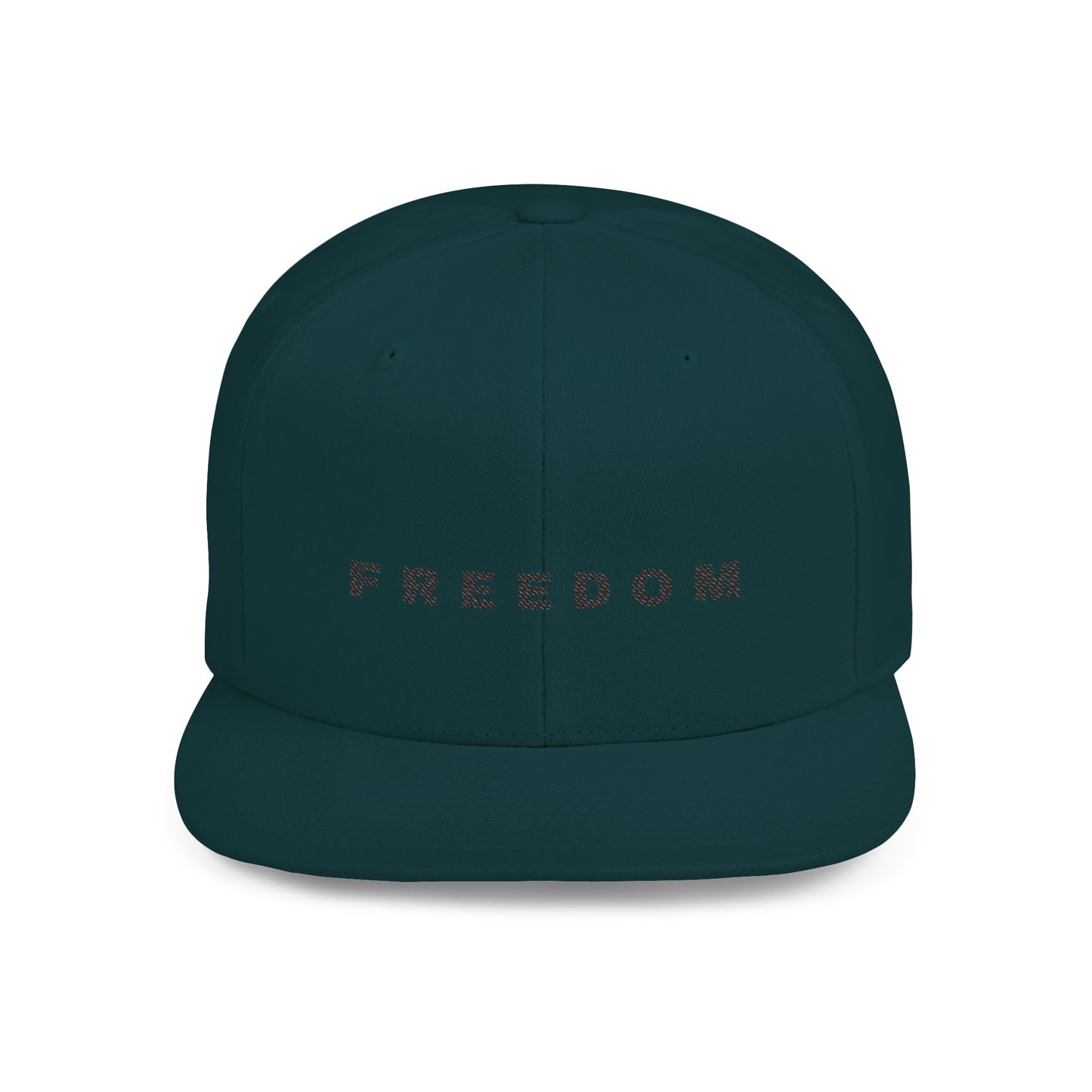 Freedom Flat Bill Snapback Hat, Adjustable Cap, Statement Hat, Casual Accessories, Gift for Him/Her, Everyday Wear
