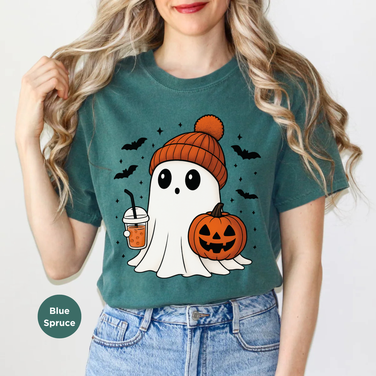 Cute Ghost Halloween T-shirt, Cute Halloween Shirt, Spooky Season, Ghost Shirt, Halloween T-Shirt