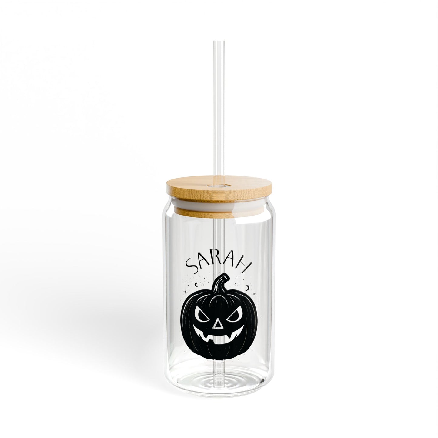 Personalized Halloween Sipper Glass