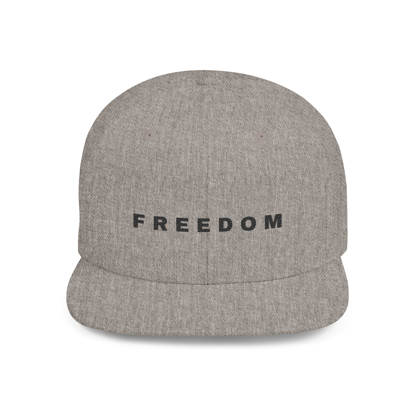 Freedom Flat Bill Snapback Hat, Adjustable Cap, Statement Hat, Casual Accessories, Gift for Him/Her, Everyday Wear