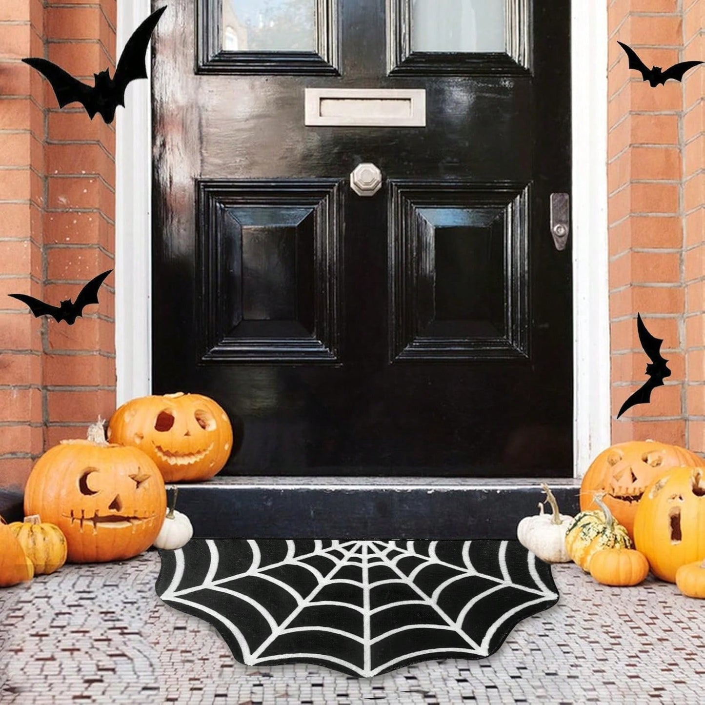 Spider Web Mat Halloween Rug