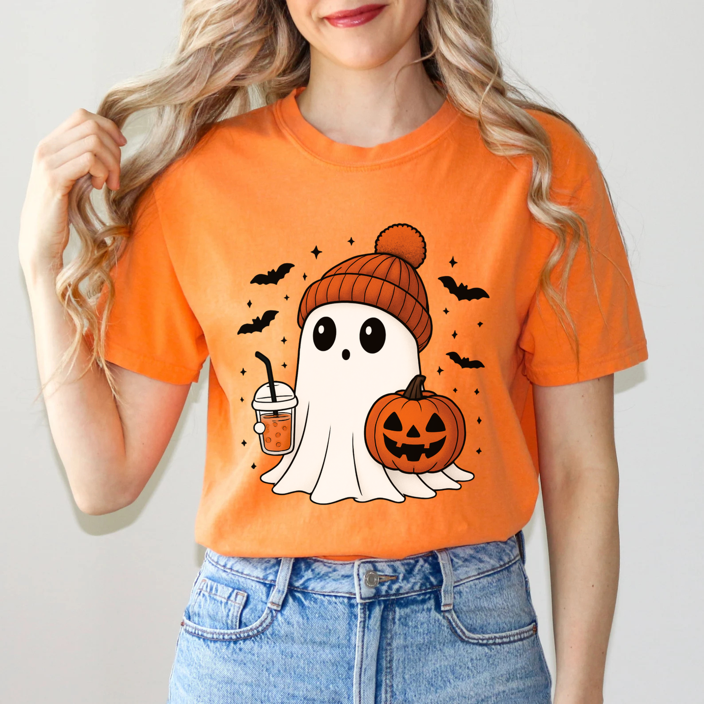 Cute Ghost Halloween T-shirt, Cute Halloween Shirt, Spooky Season, Ghost Shirt, Halloween T-Shirt