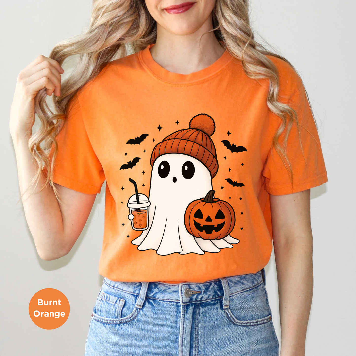 Cute Ghost Halloween T-shirt, Cute Halloween Shirt, Spooky Season, Ghost Shirt, Halloween T-Shirt