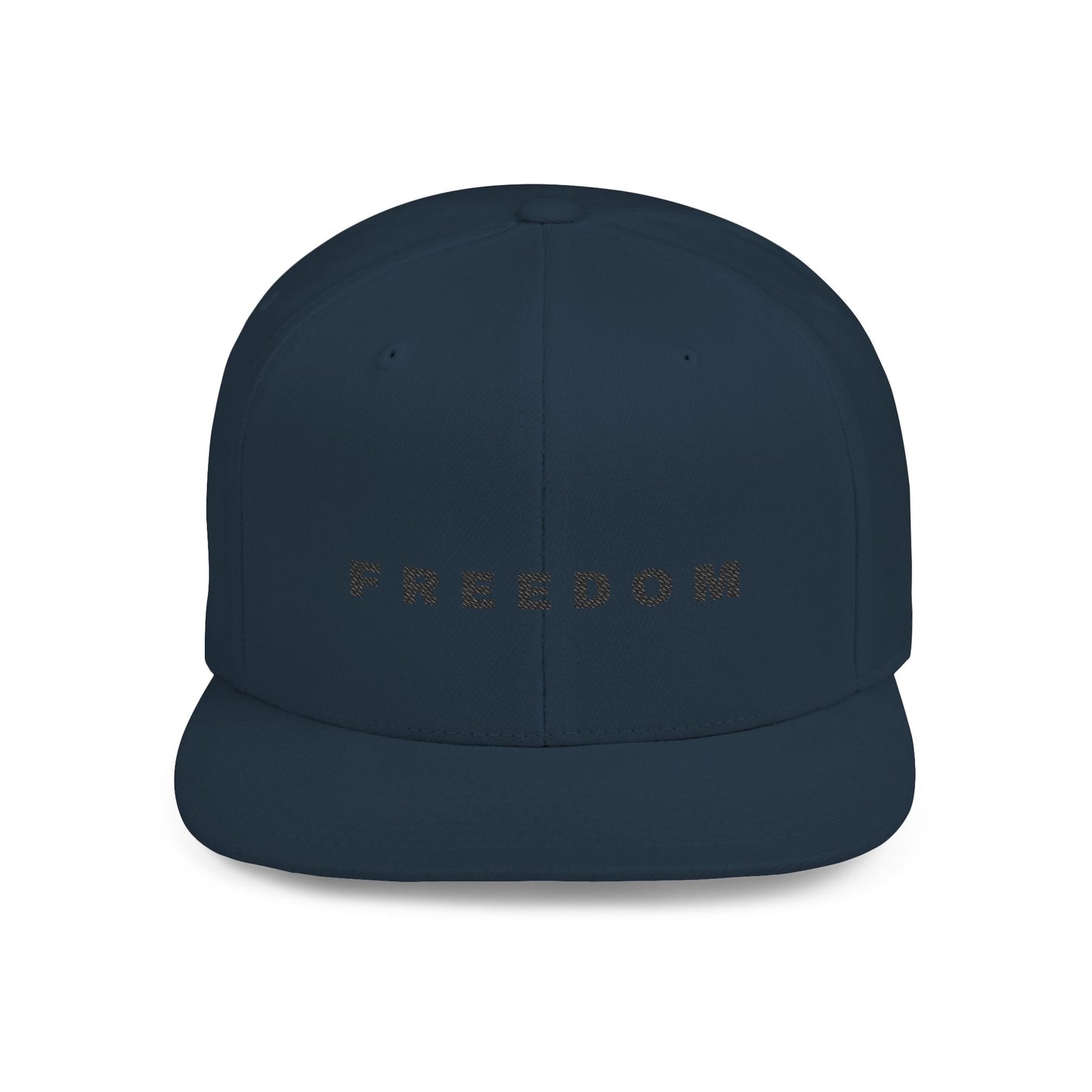 Freedom Flat Bill Snapback Hat, Adjustable Cap, Statement Hat, Casual Accessories, Gift for Him/Her, Everyday Wear