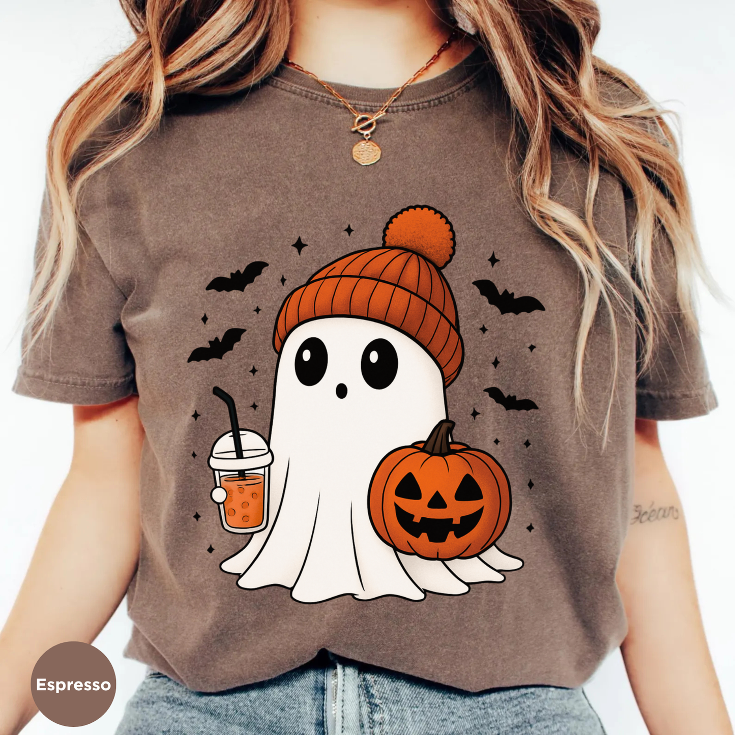 Cute Ghost Halloween T-shirt, Cute Halloween Shirt, Spooky Season, Ghost Shirt, Halloween T-Shirt